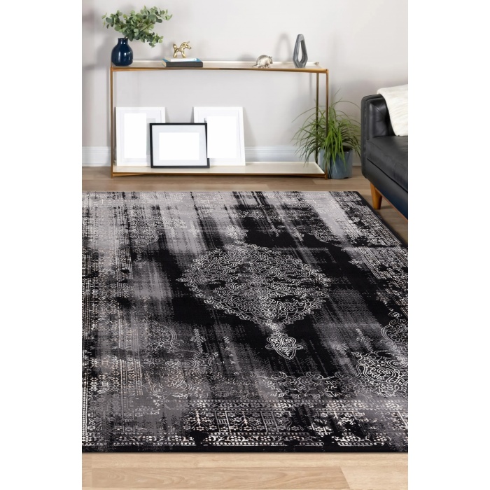 Lynosse Siyah Yumuşak Konforlu Rug P0307