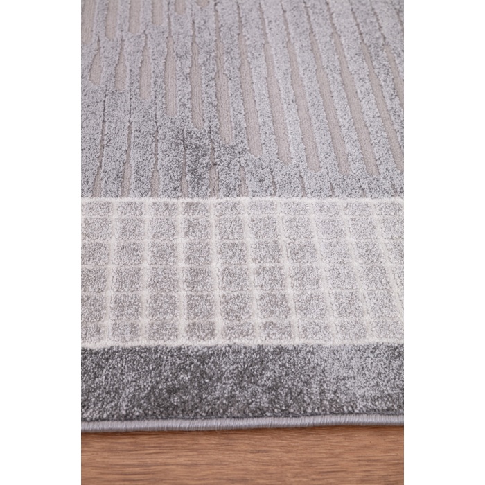 Elmina Gri Yumuşak Konforlu Rug QP030