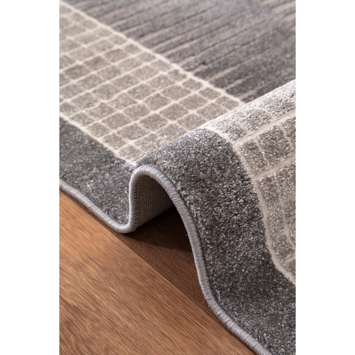 Elmina Gri Yumuşak Konforlu Rug QP030