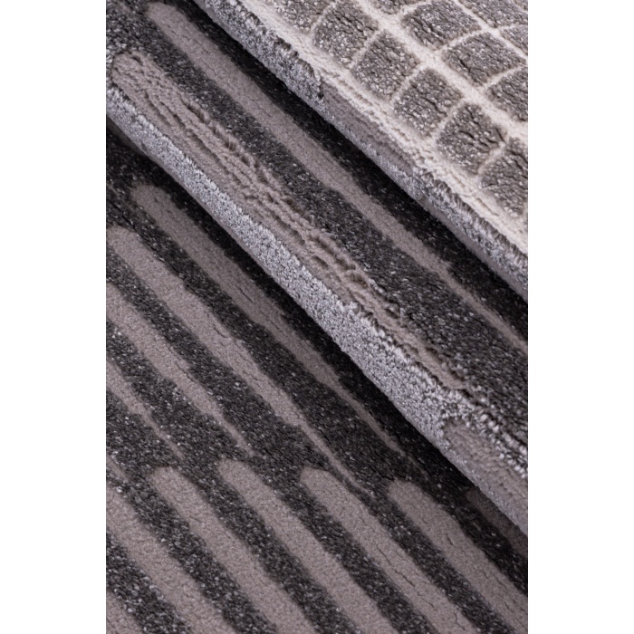 Elmina Gri Yumuşak Konforlu Rug QP030