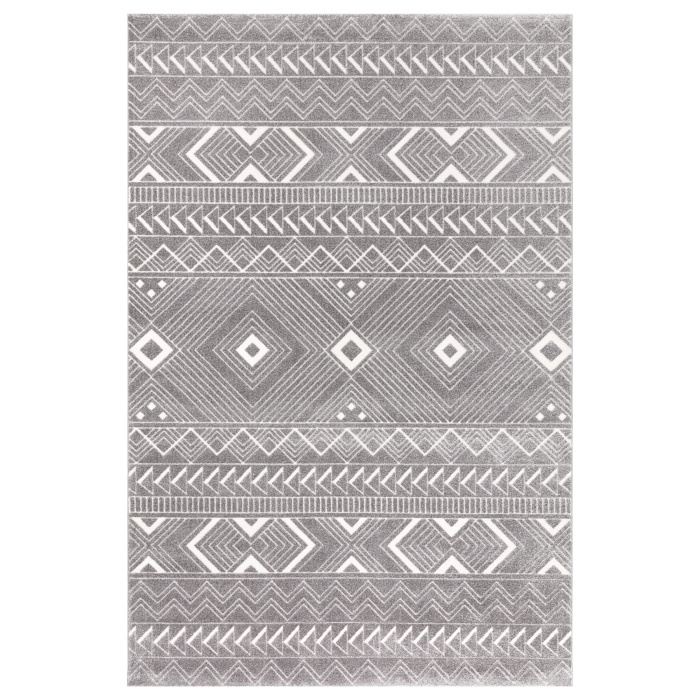 Elmina Yumuşak Konforlu Rug GRİ BEYAZ F0326