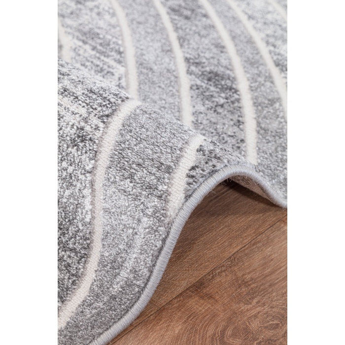 Elmina Açık Gri Yumuşak Konforlu Rug F0333