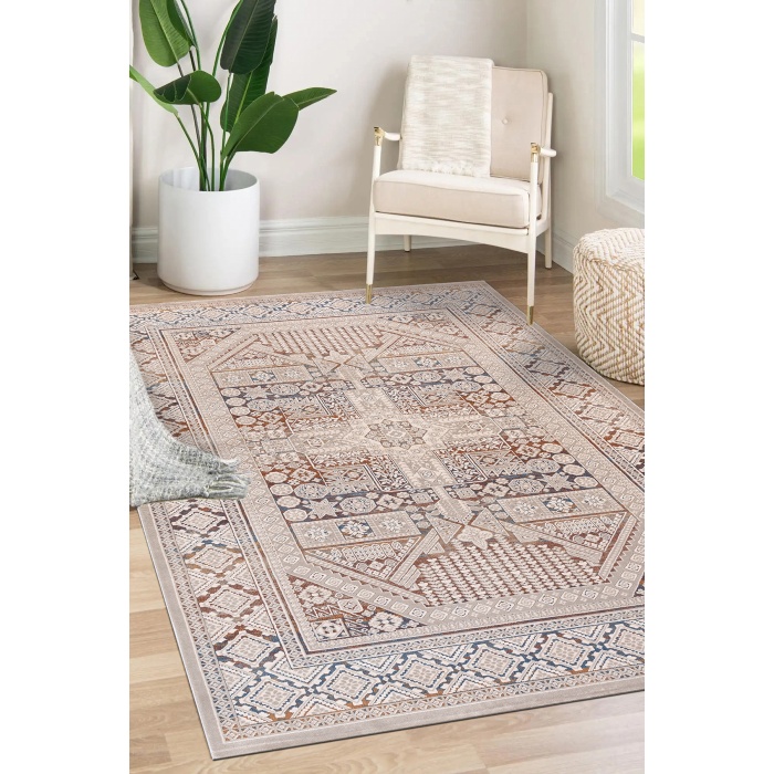 Paradise Krem Bej Yumuşak Konforlu Rug M053