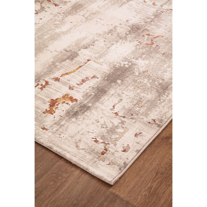 Paradise Krem Mavi Yumuşak Konforlu Rug M069