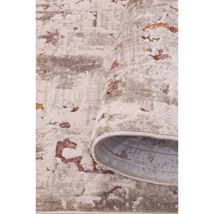 Paradise Krem Mavi Yumuşak Konforlu Rug M069