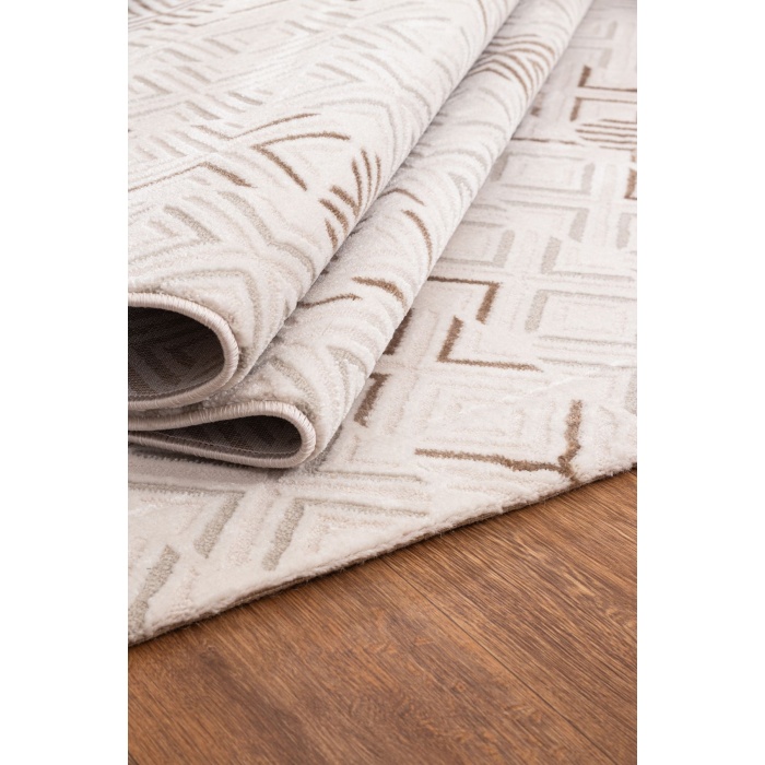 Troya Yumuşak Konforlu Rug VİZON BEYAZ J0090