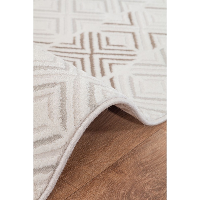 Troya Yumuşak Konforlu Rug VİZON BEYAZ J0090