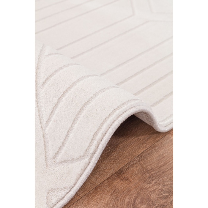 Troya Beyaz Yumuşak Konforlu Rug J0088