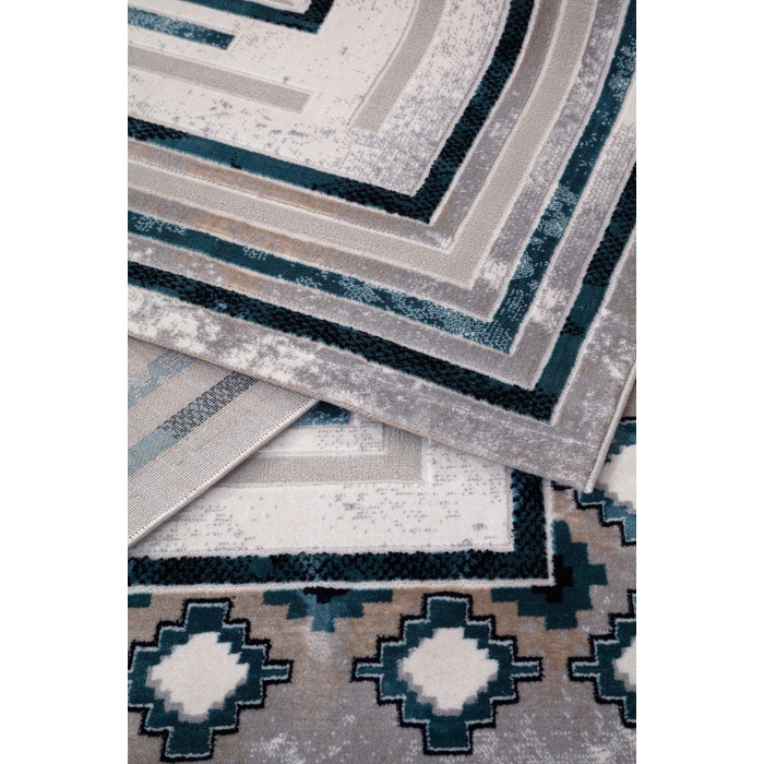 Troya Açık Mavi Yumuşak Konforlu Rug J0075