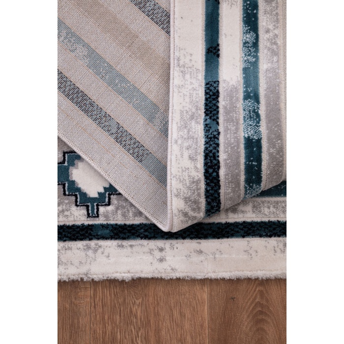 Troya Açık Mavi Yumuşak Konforlu Rug J0075