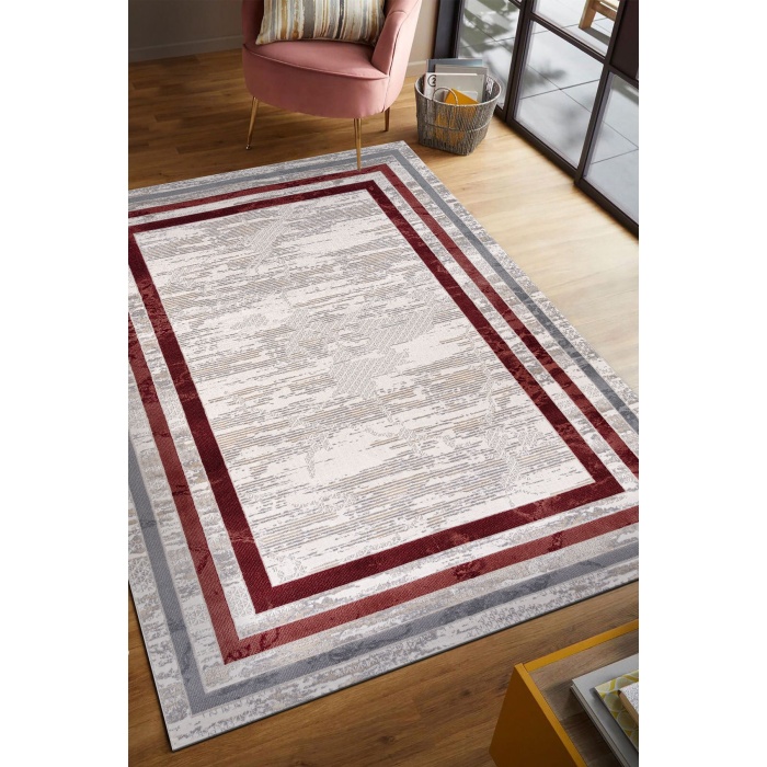 Troya Yumuşak Konforlu Rug KIRMIZI J0076