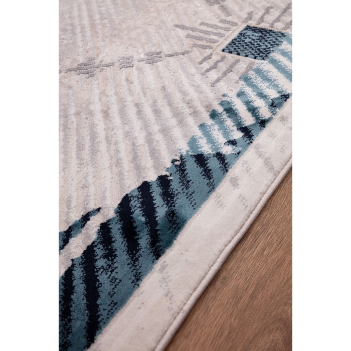 Troya Mavi Yumuşak Konforlu Rug J0074