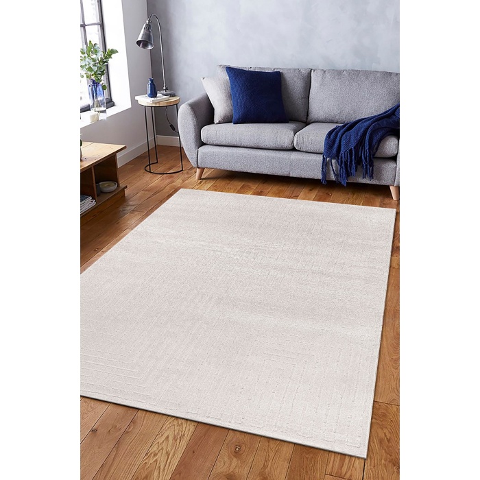 Elmina Açık Gri Yumuşak Konforlu Rug