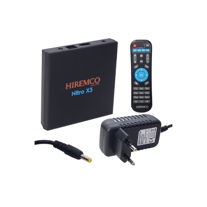 Hiremco Hıremco Nıtro X3 Androıd 9.0 Box 4gb Ddr3 Ram 32gb Hafıza Dahili Wifi Netflıx Uydu Alıcısı
