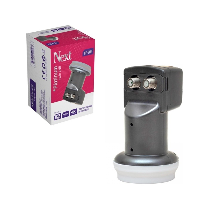 Next Ye-202 Platinum Twin İki Çıkışlı Lnb 0.1 dB 4k Uhd