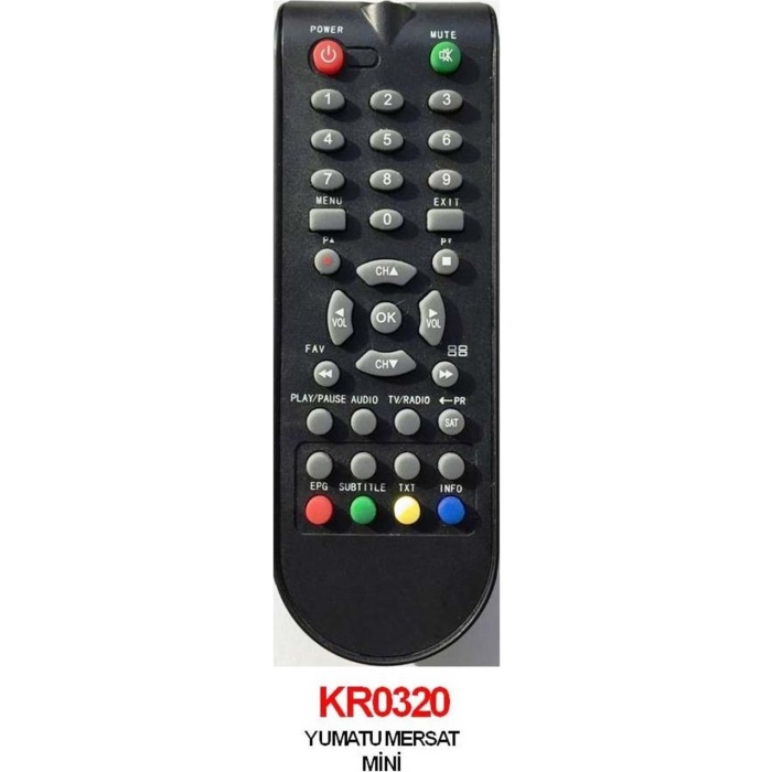 Yumatu Mersat Mini Pvr Usb, Rowell Usb, Herz HR-7200 Pvr, Rose DR-7400 Usb, Microstar Msr-8 USB Uydu Kumandası