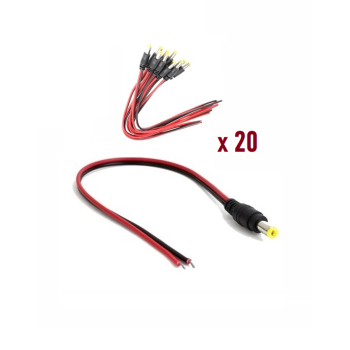 Technozi Power Jack Kablo Yeni Nesil Kaliteli 20 Adet
