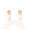 Technozi 15 Metre Anten Kablosu Hazır 4k Çanak Lnb Kablosu (Altın Gold Uç F Konnektör)