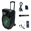 Electromaster ES-3845 15 Portatif Taşınabilir Ses Sistemi 200Watt 1 El Telsiz +1 Yaka Telsiz