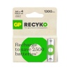 GP ReCyko 1300 mAh 1.2 V Ni-MH 4lü AA İnce Kalem Şarjlı Pil