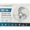 Botech 18 İnch 45 cm Sanayi Tipi Yeni Nesil Vantilatör 3 Farklı Kullanım Sağlar