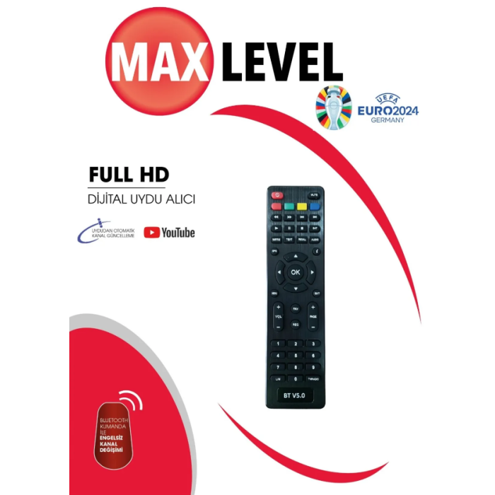 Technozi Max Level MR 900 HD Uydu Alıcısı Bluetouth Kumandalı
