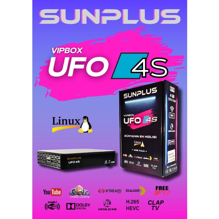 Technozi Sunplus 4S Ufo Linux Uydu Alıcısı