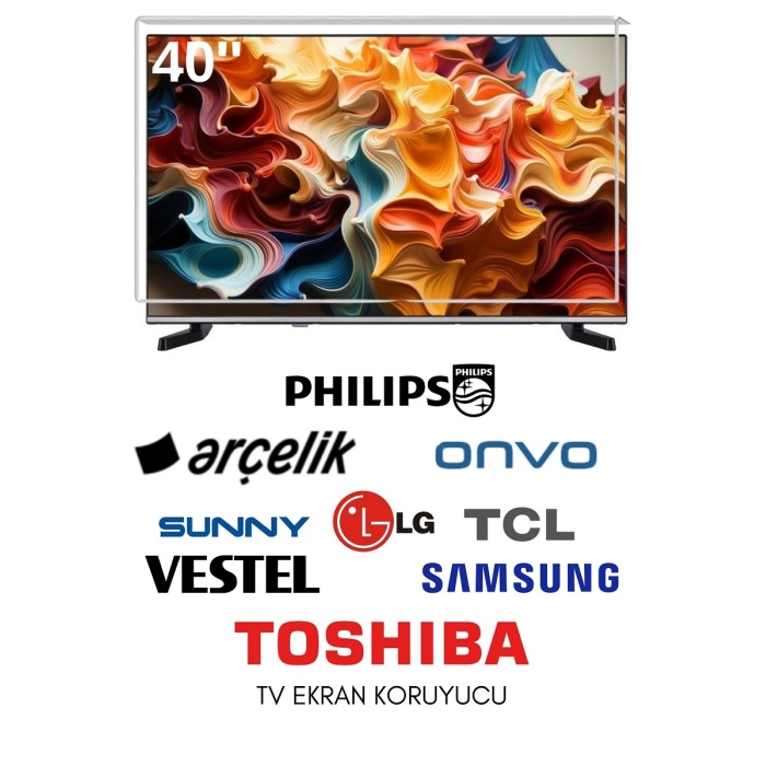 Technozi 40 İnch Kırılmaz TV Ekran Koruyucu