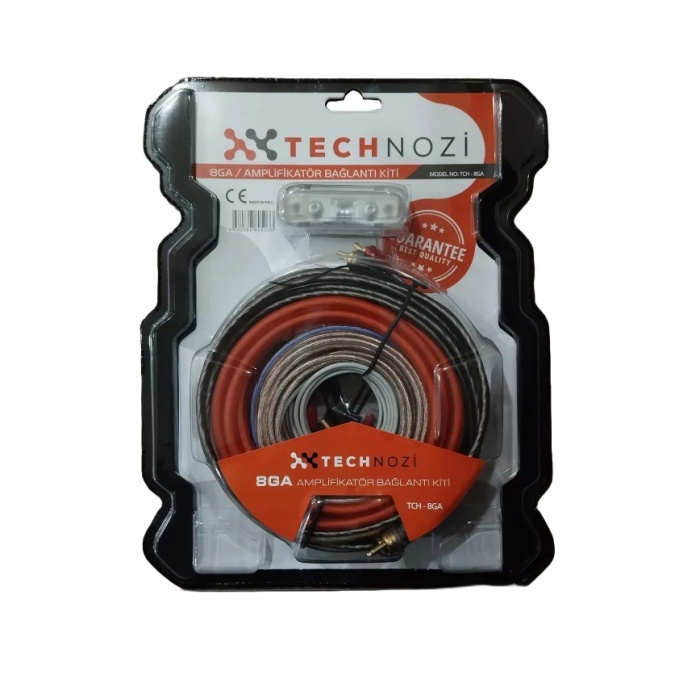 Technozi 8 Ga Kaliteli Kalın Set Kablo Bağlantı Kiti