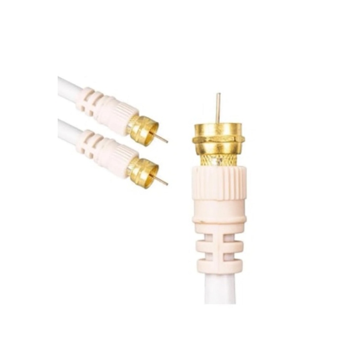 Technozi 30 Metre Anten Kablosu Hazır 4k Çanak Lnb Kablosu (Altın Gold Uç F Konnektör)