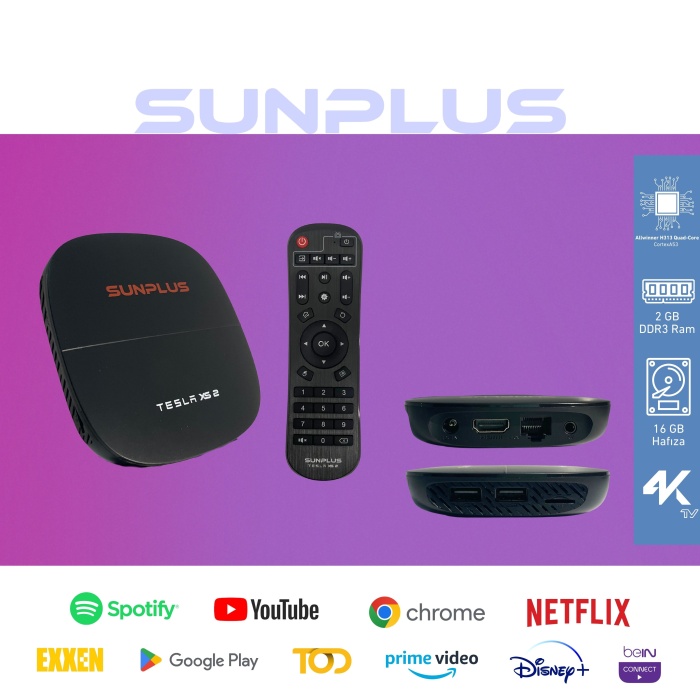 Sunplus Tesla Xs 2 Ultra Android Tv Box-4k Android Tv Box 2/16