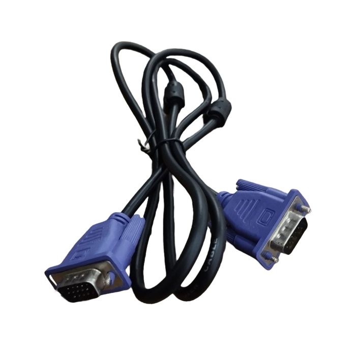Technozi 5 Mt Vga Kablosu Ekran Lcd Monitör Projeksiyon Bağlantı Kablosu Çift Filtreli