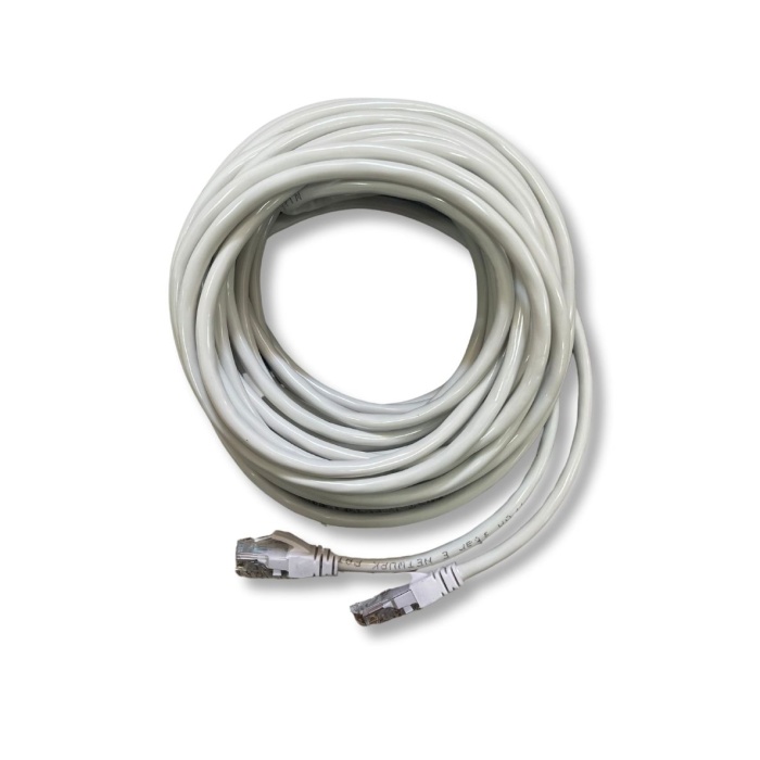 Technozi 25 Metrelik Cat6 Lan Internet Data Kablosu (Ethernet Modem RJ45 Uçlu Jacklı Network Adsl)