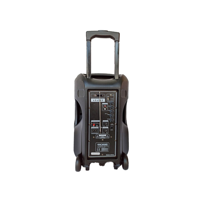 Rose RS-1545 Portatif Seyyar El+Kafa Telsiz Mikrofonlu 200 Watt Ses Sistemi