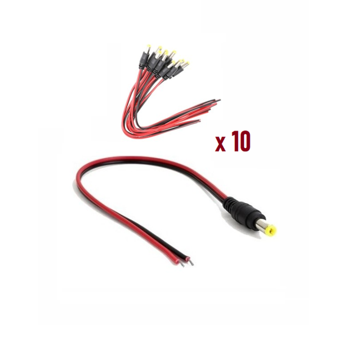 Technozi Power Jack Kablo Yeni Nesil Kaliteli 10 Adet