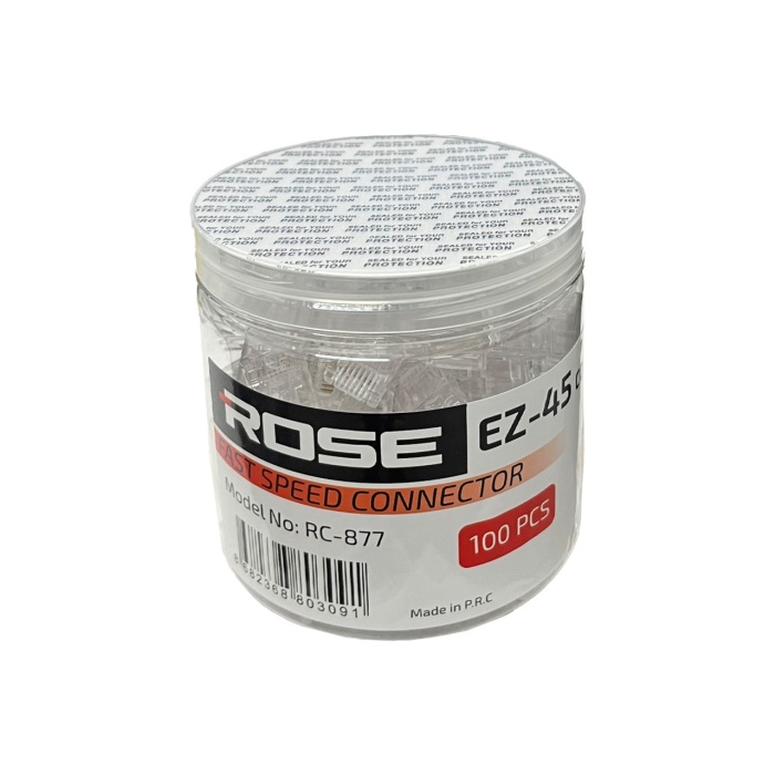 Rose RC-877 EZ45 100 Adet Yeni Nesil Cat6 Jack