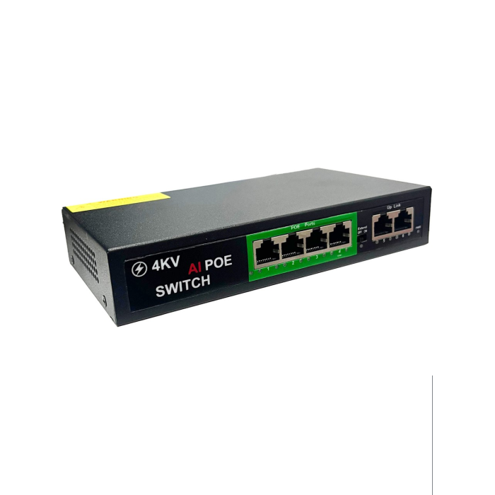 PR-420 4+2 Port 10/100 Poe Switch