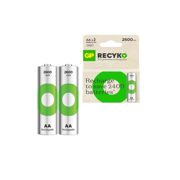 GP Recyko Şarjlı Pil Aa Kalem 2600mah Ni-mh (2 ADET)