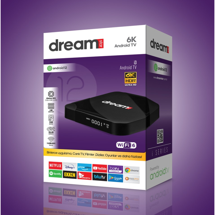 Dreamstar i3 2gb Ram 16GB Hafıza 6k Android Tv Box
