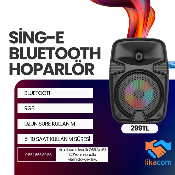 SİNG-E ZQS1461 SÜPER BASS BLUETOOTH HOPARLÖR 4 PORTABLE MUSİC