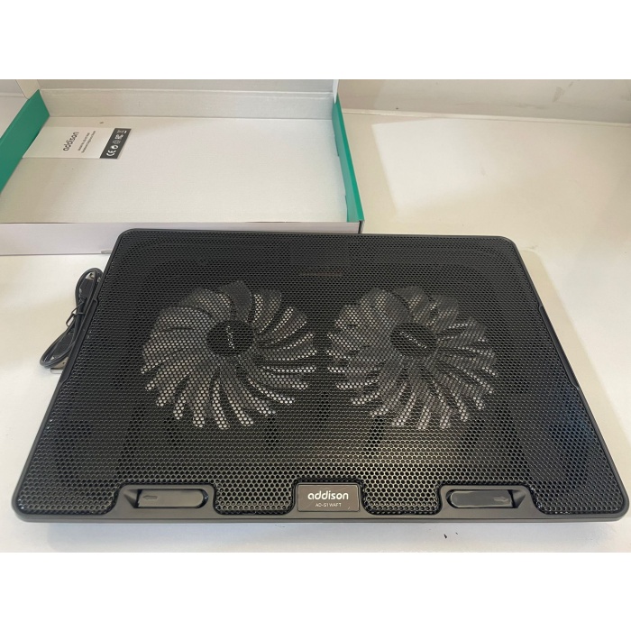 Addison AD-S1 Notebook Laptop Soğutucu Stand 2 Fanlı Led Işıklı