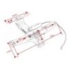 KATLANABİLİR ARKA PLAKALIK - LED IŞIKLI - CNC METAL - PARLAK RENKLER - GÜMÜŞ
