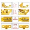 KATLANABİLİR ARKA PLAKALIK - LED IŞIKLI - CNC METAL - PARLAK RENKLER - GÜMÜŞ