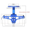 KATLANABİLİR ARKA PLAKALIK - LED IŞIKLI - CNC METAL - PARLAK RENKLER - MAVİ