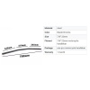 CHOPPER HARLEY CAFE RACER - EĞİK GIDON - 22MM - SİYAH