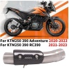 SLIP ON ARA BORU KTM DUKE 250 390 ADVENTURE HUSQUVARNA 401 - 2020 -2023 - KARBON