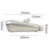 SUSTURUCULU AKREP - 51MM - SİYAH