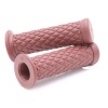 CHOPPER ELCİK - GERÇEK KAUÇUK - 22MM - BORDO RENK-UCU KAPALI