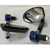 GİDON UCU UNIVERSAL SPOR CNC AYNA  - BEYAZ CAM - MAVİ