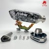 AKRAPOVIC EKSOZ - ÖZEL  HAYALET  DİZAYN - EMSALSİZ - SUSTURUCU